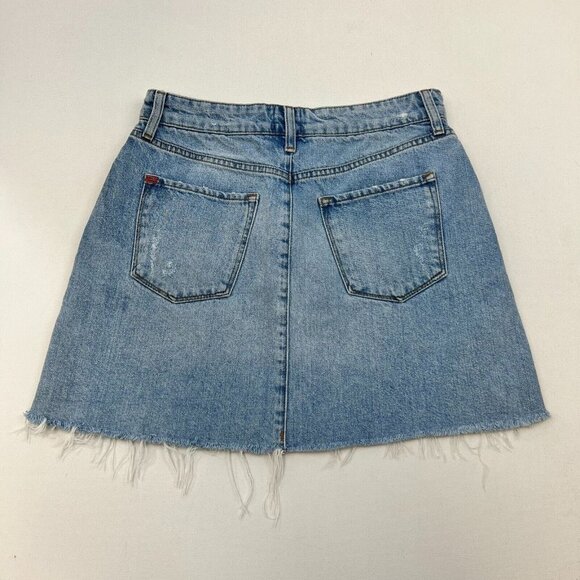 BDG Urban Outfitters Womens Blue Cotton Raw Hem Denim Mini Skirt Size Medium - Picture 6 of 10